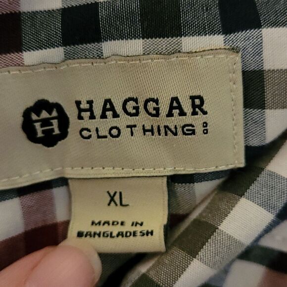 Haggar clothing men's long sleeve button up shirt - Picture 4 of 5